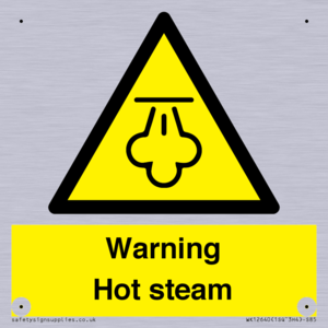 Warning Hot steam